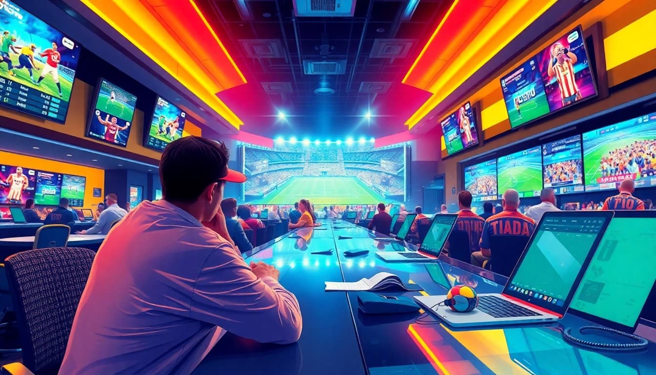 Experience live sports betting excitement at https://ii69vn.com/ with vibrant atmosphere and engaging props.