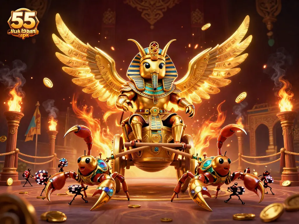 Experience thrilling gaming with 55 club login apk in a vibrant online casino illustration.