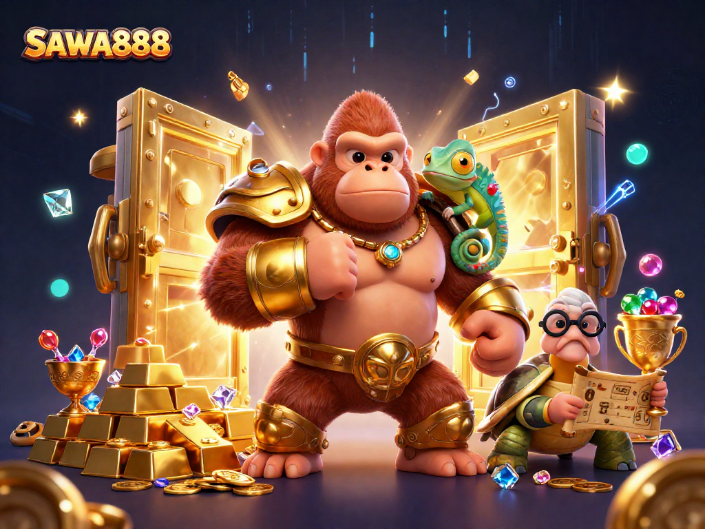Win big with SAWA888 at this exciting online casino featuring dynamic characters and dazzling treasures.