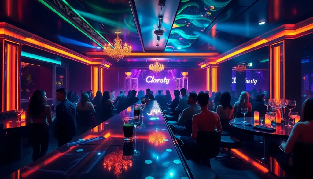 Club sxm nightlife at Club Noir featuring vibrant performers and luxurious ambiance.