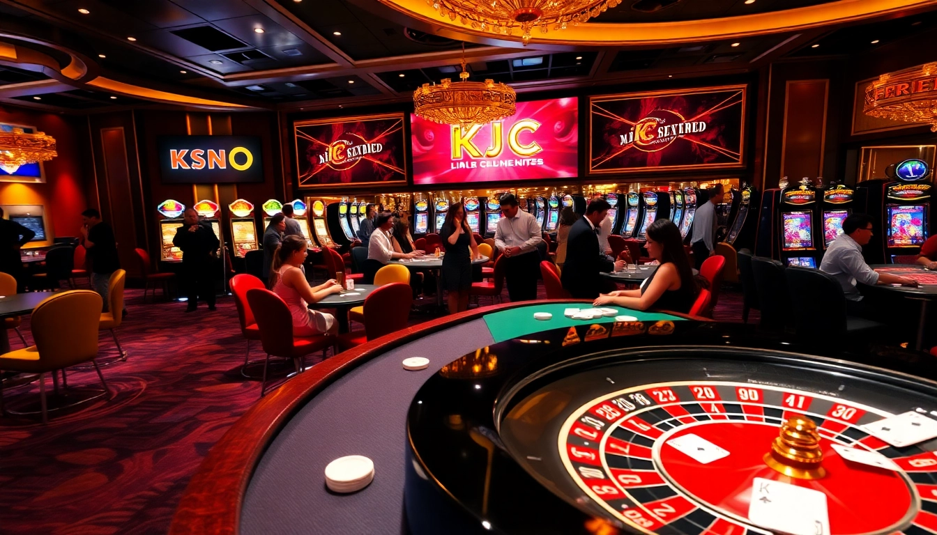 KJC provides a thrilling casino atmosphere with vibrant roulette and poker activities, enticing players to engage.