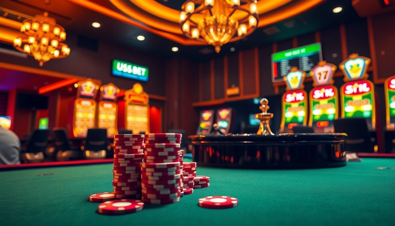 Engage in thrilling casino gaming with nhà cái usbet through captivating table games and slots.