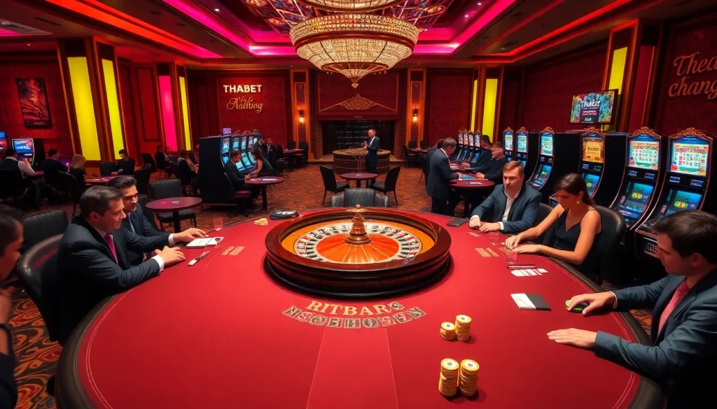 Experience thrilling gameplay and strategic wins at Thabet's luxurious casino tables.