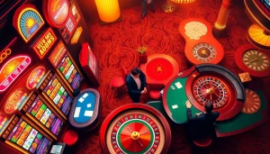 Experience the thrill of the luckywin atmosphere with vibrant casino games and engaging players.