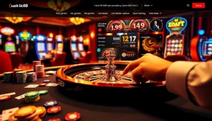 Experience thrilling bets and luxury at https://luck88com.net/ with vibrant casino elements and engaging visuals.