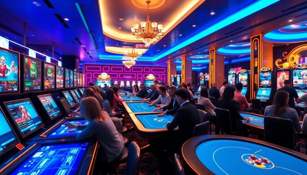 w88.nyc online casino with modern digital interface and vibrant atmosphere