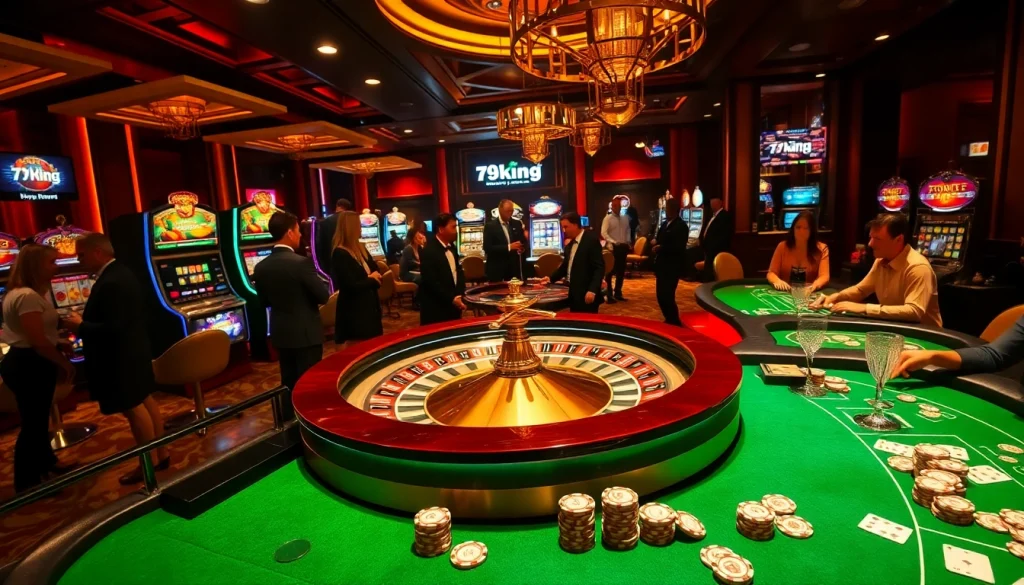 Experience the thrill of betting at 79king's vibrant casino with roulette, poker, and slots.