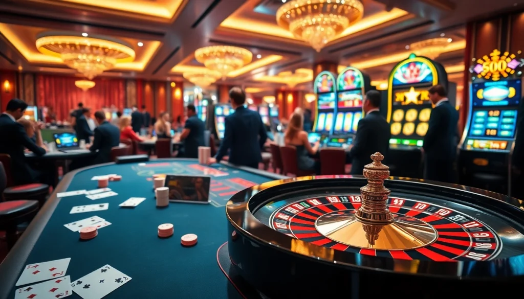 Experience the thrill of gambling at https://pg88sr.com/ with a lively casino scene featuring roulette and poker.