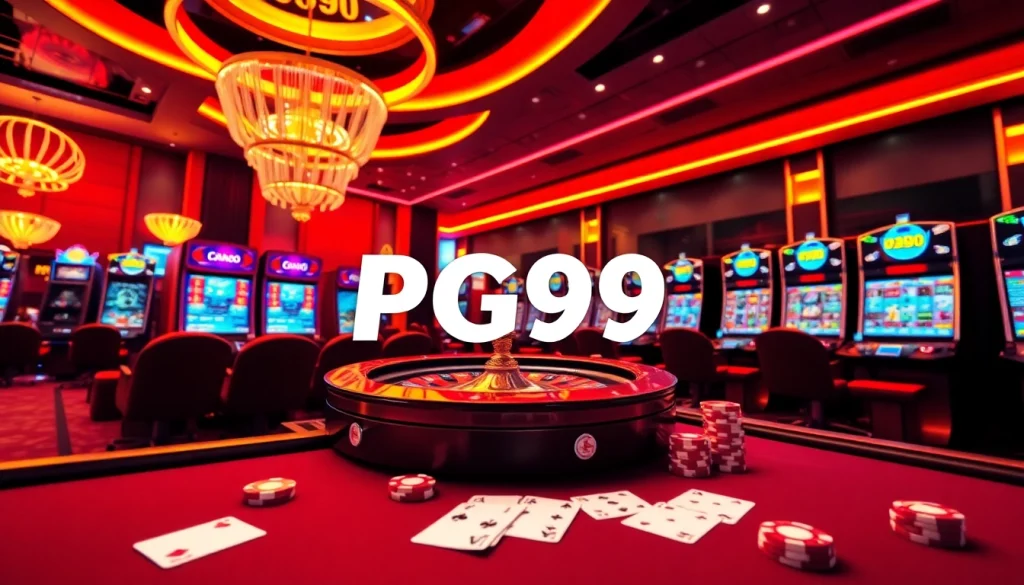 Experience thrilling gaming action at Nhà cái uy tín PG99 with vibrant slots and roulette.