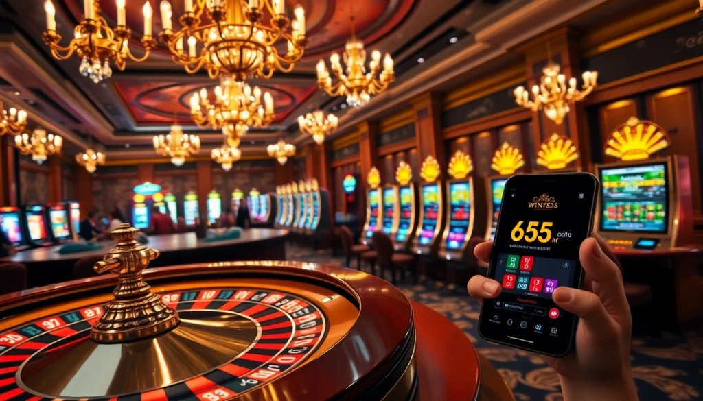 Players at a luxurious casino table engaging in the thrill of win55 betting.