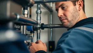 Power flush in action showing advanced plumbing technology for effective leak detection.