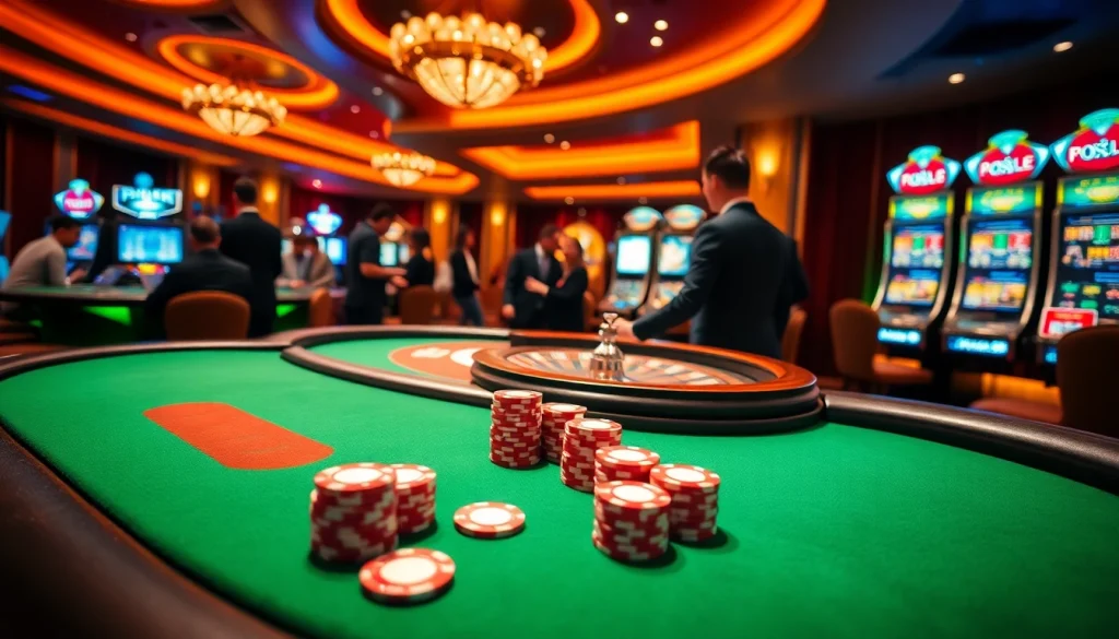 Experience thrilling betting at uu88 com with a vibrant casino atmosphere featuring live tables and slots.