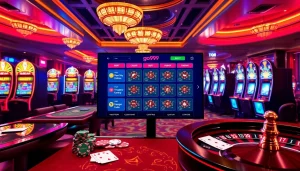 Experience the excitement of go99 through a vibrant online gambling interface with casino elements.