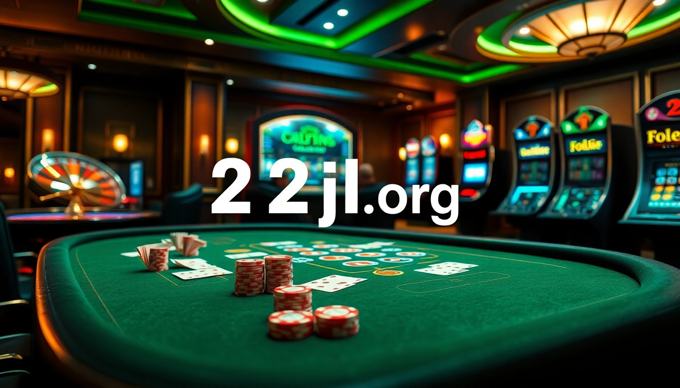 Experience high-stakes excitement with 22jl org at a premier casino gaming table.