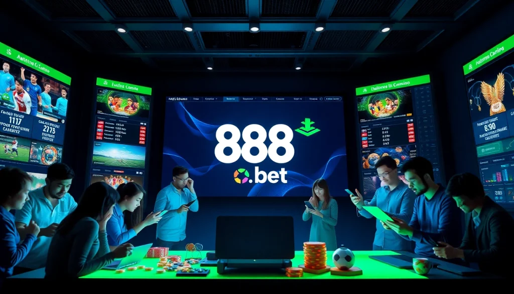 Experience thrilling online gaming at 888b.bet with diverse sports betting options and vibrant casino interactions.