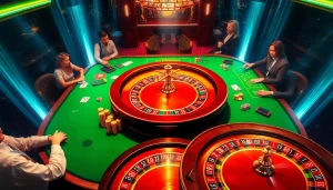 Experience the excitement at 789win's casino tables with vibrant colors and elegant games.