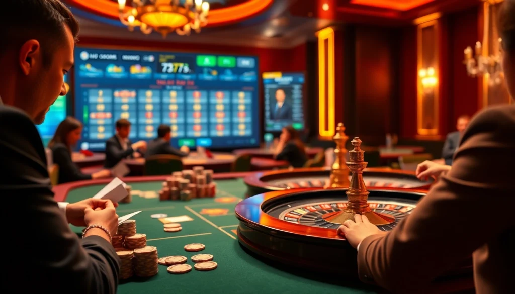 Experience thrilling gameplay at https://www.7c77.app/ with vibrant casino tables and engaged players.