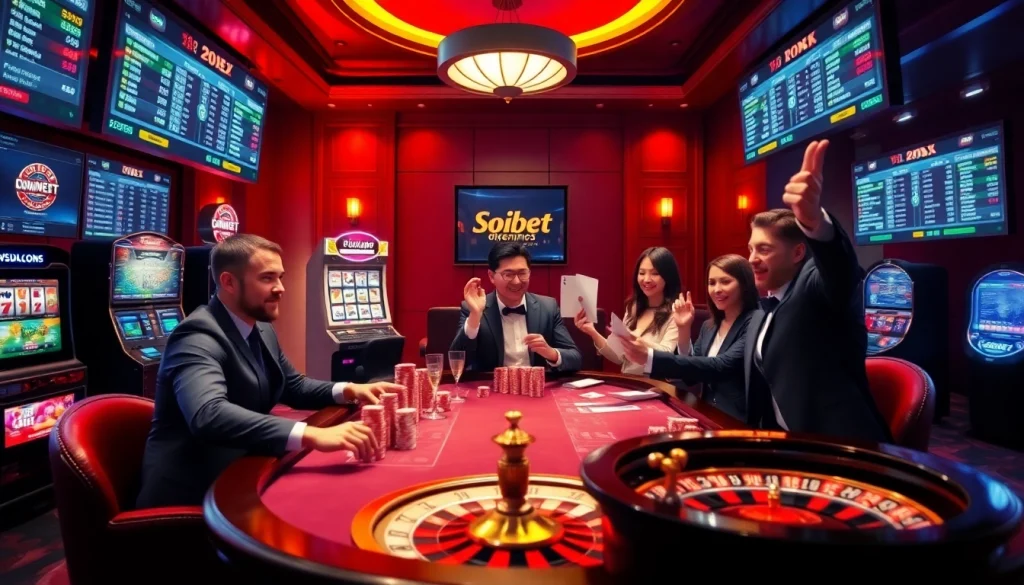 Experience thrilling gambling action at https://soibet.vision/ with vibrant casino tables and exciting gameplay.