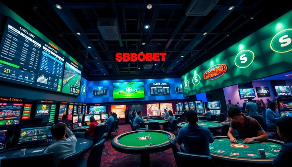 SBOBET.dance gaming scene showcasing diverse betting activities and an inviting user interface.