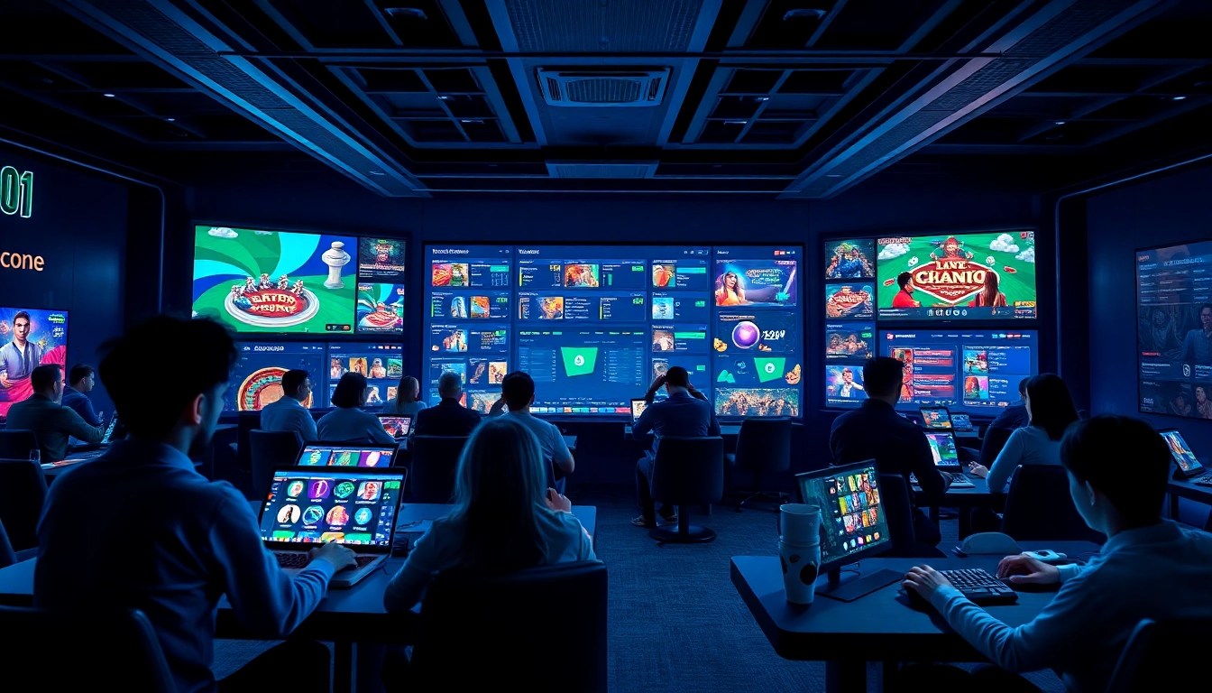 Interactive gambling experience on bk860s.com with diverse games showcased in a vibrant setting.