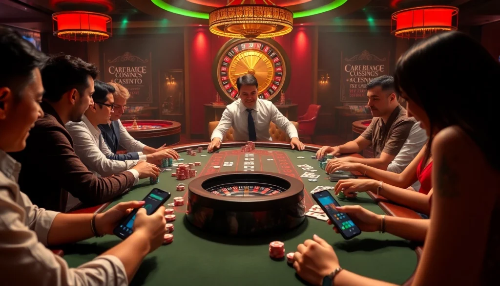 Cwin poker players enjoying an intense game at a high-stakes table with chips and cards