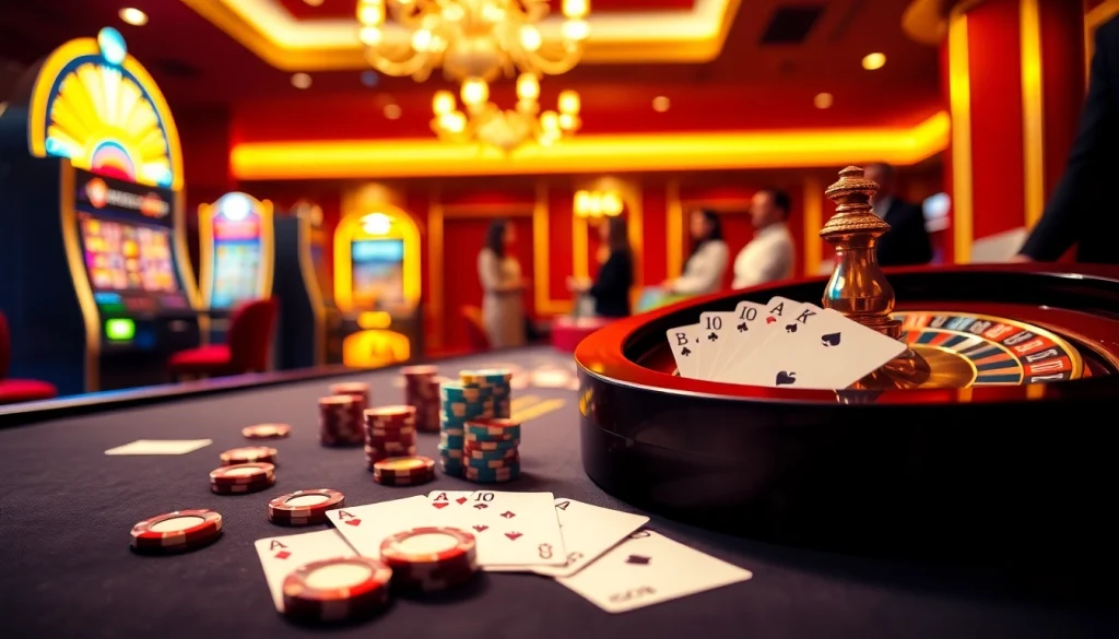 Exciting casino gameplay experience at https://go88vn.blog featuring poker chips and roulette.