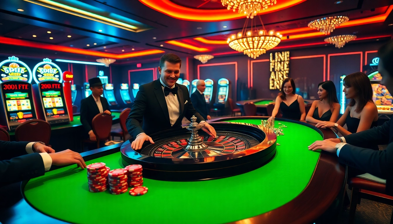 Engaging casino roulette table scene inviting players to নিবন্ধন করুন for exciting games.
