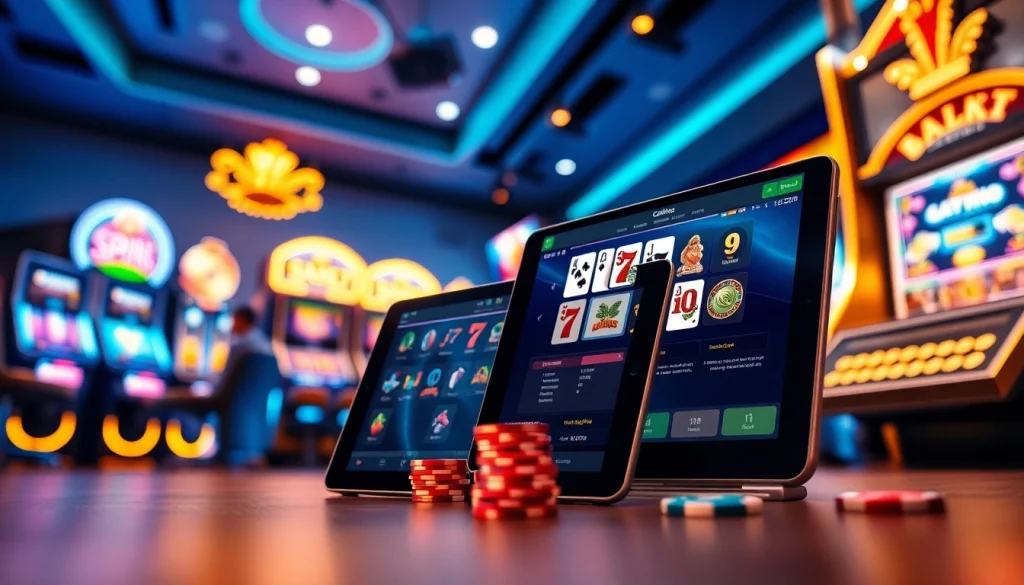 Experience the excitement of online gaming at vin777.gb.net, featuring a modern virtual casino interface and dynamic game elements.