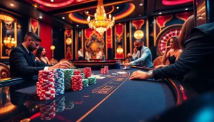 Engage with exciting poker games at 789CLUB, featuring vibrant tables and colorful chips.