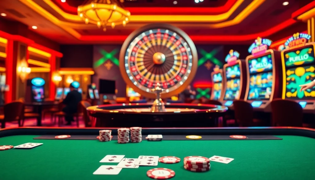 Experience thrilling gameplay with the FLY88 App in a vibrant casino environment.