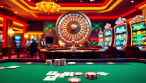 Experience thrilling gameplay with the FLY88 App in a vibrant casino environment.