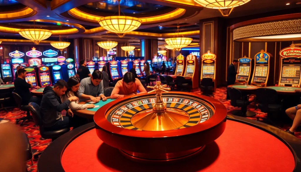 Experience the excitement at the casino with XX88 poker players strategizing over colorful chips.