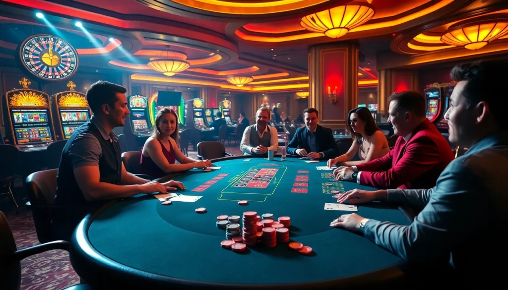 Experience the thrill of gambling at rikvip with dynamic poker games and vibrant casino visuals.