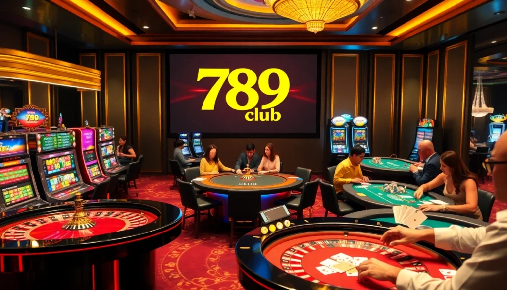 Experience thrilling gameplay at 789 club with vibrant poker tables and engaging roulette.