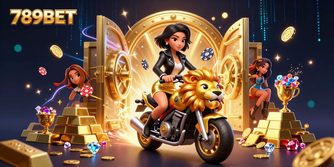 Win exciting jackpots at 789BET casino with riches and glamorous characters in an electrifying scene.