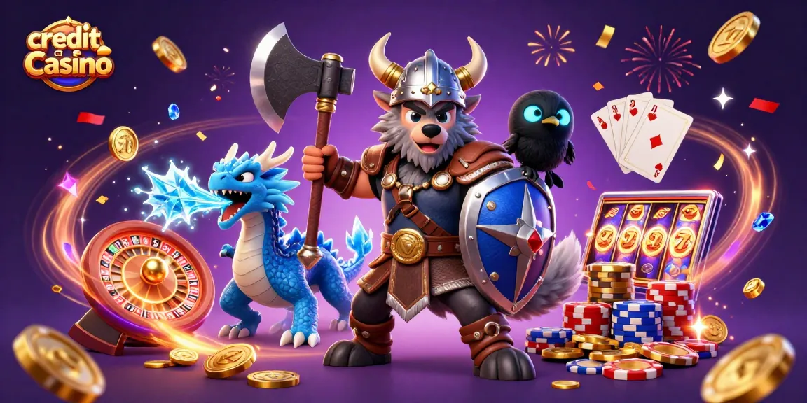 Experience thrilling action at a credit card casino with vibrant characters and dynamic casino elements.