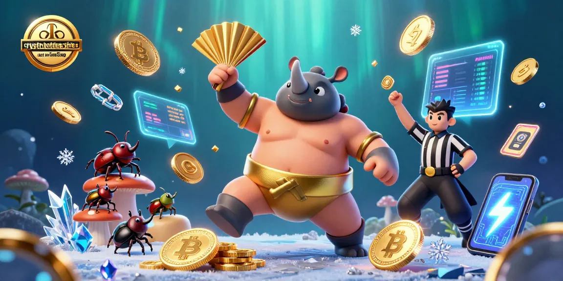 Engage with crypto betting sites not on GamStop in a lively 3D illustration featuring vibrant characters and elements.